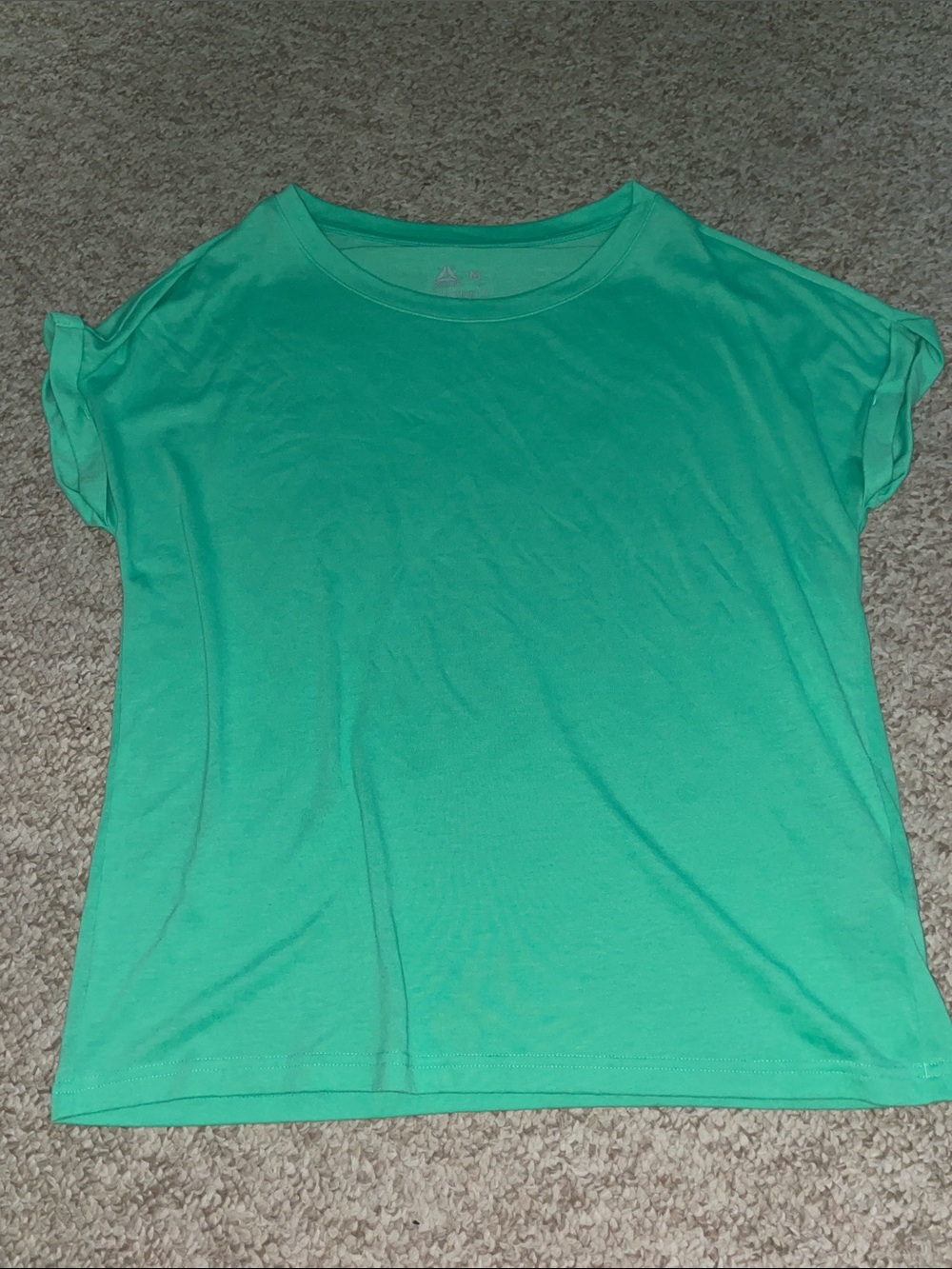 Reebok Supremium Short Sleeve Crew Tee in Mint Green